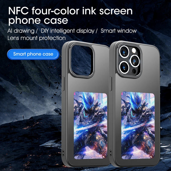 DIY phone case 4 color e- screen phone case for 13 14 15 & pro& pro max