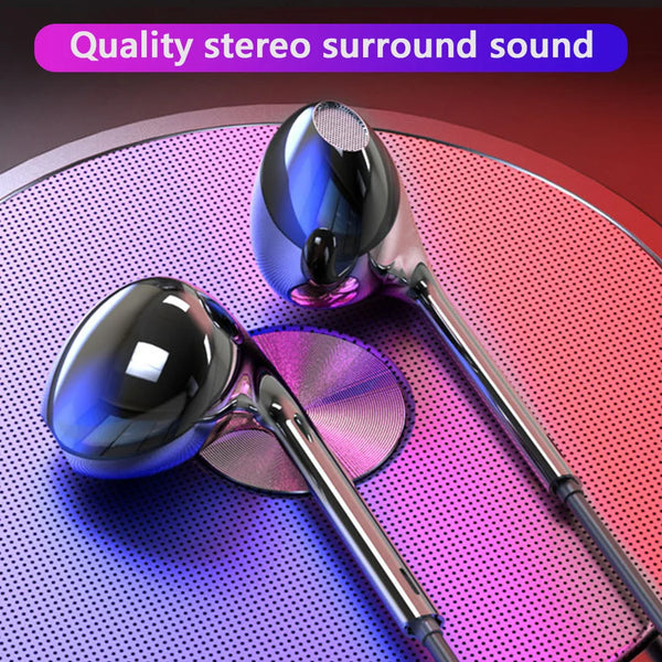 3.5mm Wired Headphones In Ear Headset Wired Earphones with Mic Bass Stereo Earbuds Sports In-line Control For Xiaomi Phones