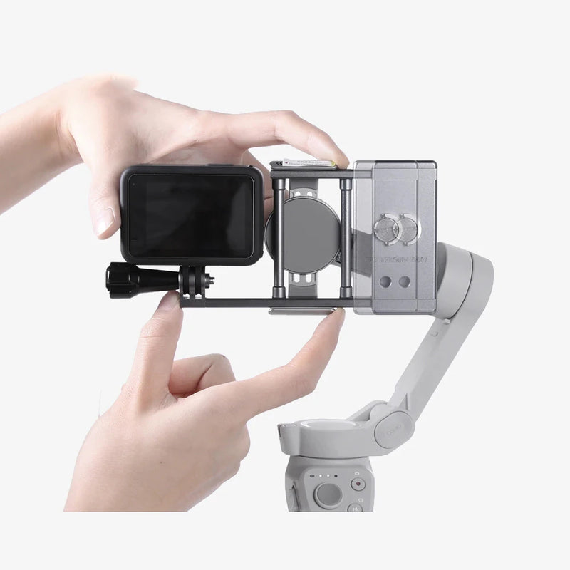 DJI Osmo Mobile 6 5 4 Mount Plate Adapter Handheld Gimbal Stabilizer For DJI Action 4 3 Gopro 12 11 9 8 7 6 Camera Insta360 Flow