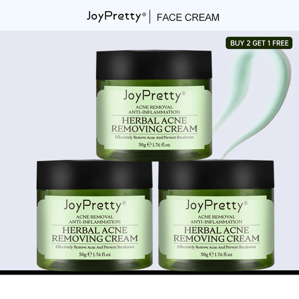 JoyPretty Herbal Acne Face Cream Body Pimple Treatment Oil Control Moisturizing Facial Creams Skin Care Products Beauty