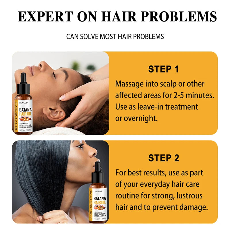 Organic Batana Oil for hair growth 100% Pure And Natural Batana Oil For Treating Hair Loss Anti-Breakage Hair