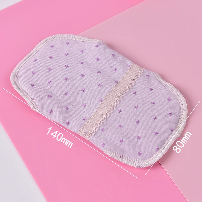 140mm Feminine Women Reusable Washable Cotton Cloth Menstrual Mama Pad 5.5in