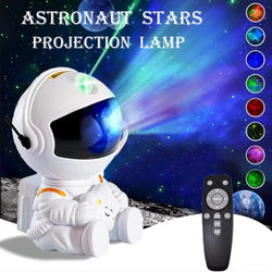 Galaxy LED Projector – Astronaut Night Light, Starry Nebula Ceiling, Home Decor.