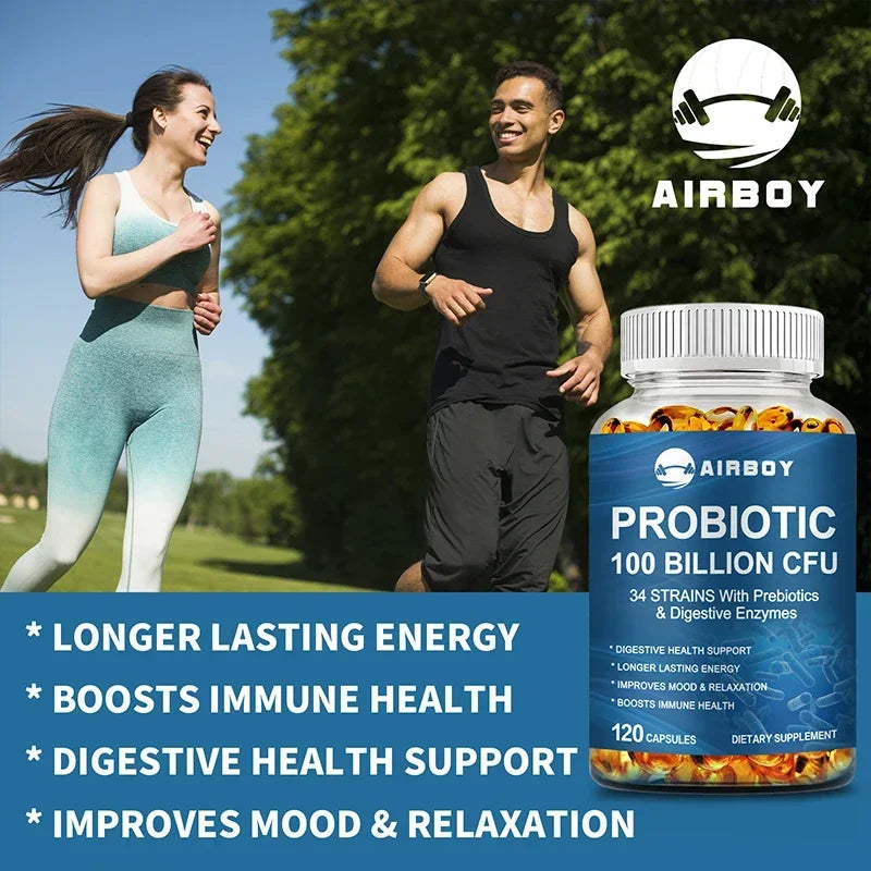 Probiotics 100 Billion CFU - Good for Gut Health, Relieves Bloating, Improves Mood and Relaxation