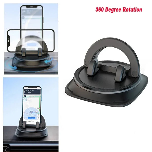 Dashboard Car Phone Holder Anti-slip Car Silicone Holder Stand Holder with Adjustable Dock Fits All IPhone MacBook Xiaomi Huawei