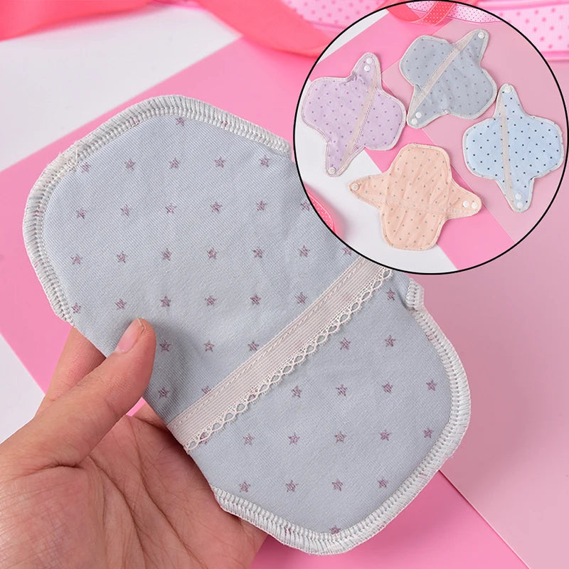 140mm Feminine Women Reusable Washable Cotton Cloth Menstrual Mama Pad 5.5in