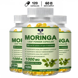 Organic Moringa Supplement Capsules | Support Immune System, Energy, Metabolism