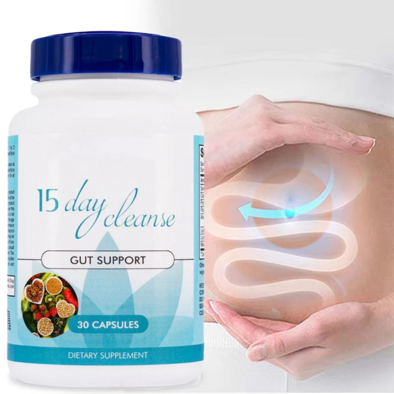 Gut and Colon Support 15-day Cleanse and Detox To Reduce Abdominal Pain, Bloating, Constipation and Aid Gut Health