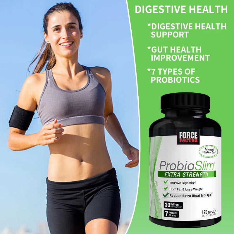 Probiotic Supplement with 30 Billion Colony Forming Units (CFU) and Green Tea Extract for Gut Health, Bloating and Gas Relief