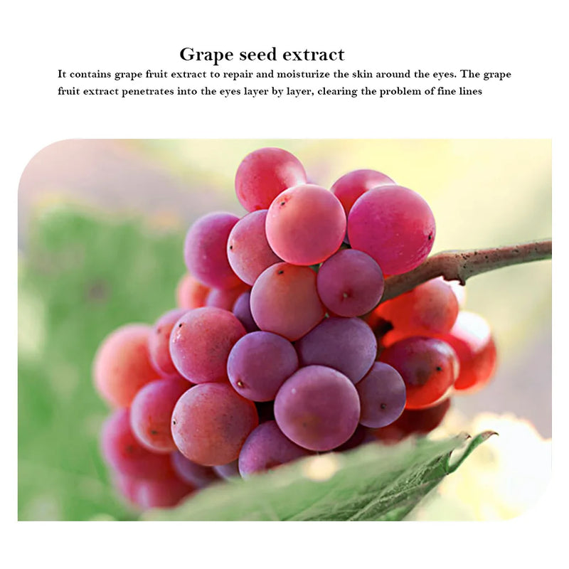 Grape Seed Moisturizing Collagen Eye Mask Anti Dark Circles Eyes Bags Dry Firming Eyes Masks Beauty Skin Care Eye Patches 60Pcs