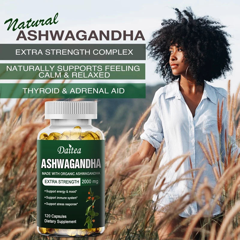 NATURAL ORGANIC ASHWAGANDHA EXTRACT - Immune, Energy, Antioxidant, Anxiety Relief and Overall Health Supplement