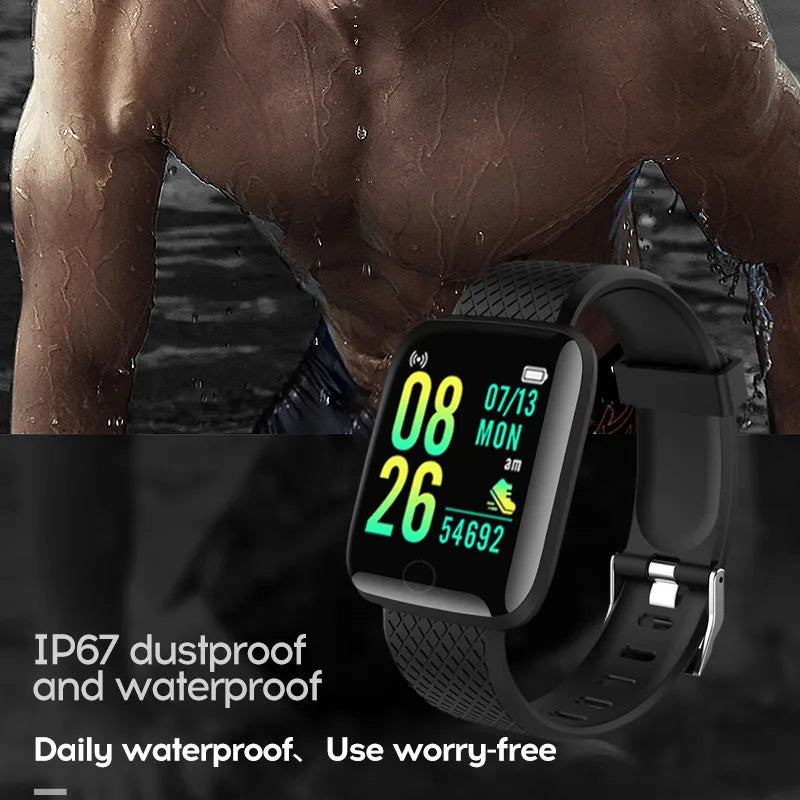 New 116plus Smart Watch Men Women Full Touch Screen Sport Fitness Watch Man IP67 Waterproof Bluetooth For Android IOS Smartwatch