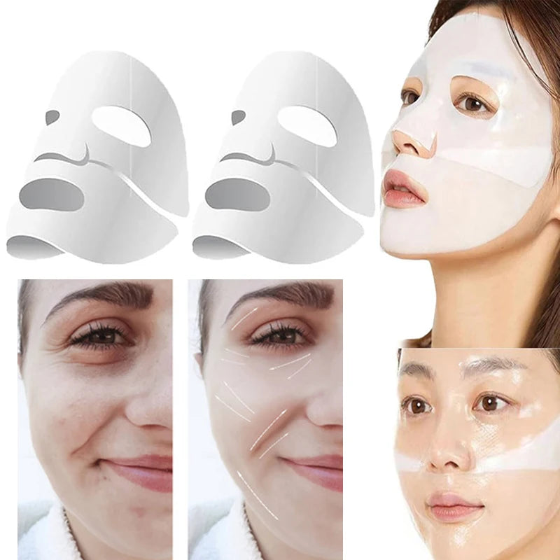 Collagen Wrinkle Remover Facial Mask Deep Moisturizing Whitening Soluble Hydrogel Mask Smooth Brighten Korean Skin Care Cosmetic