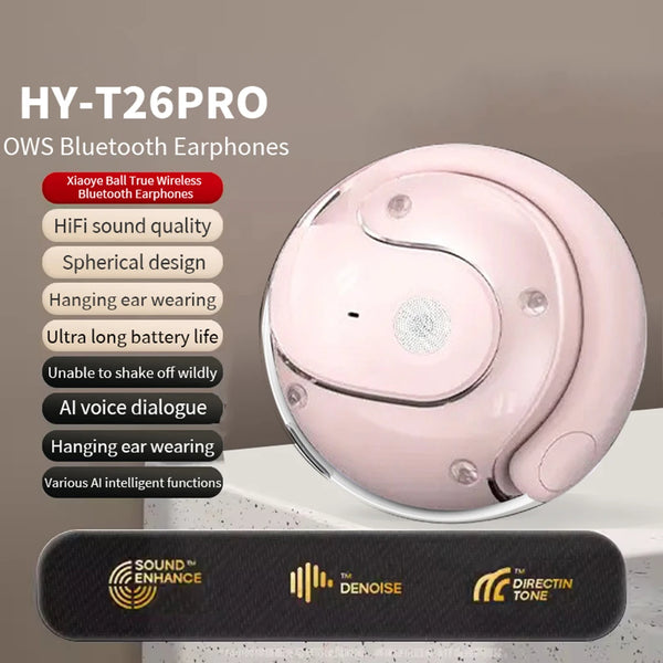 HYUNDAI HY-T26 Pro OWS Earphones Wireless BT5.4 AI Translation Headphones HIFI Sound 4 Translation Mode Earbuds HD Call